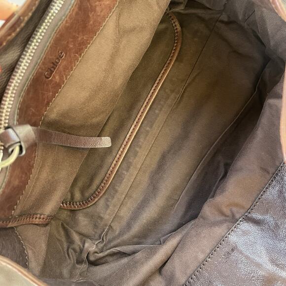 Chloe Chloé kerala Brown Leather Shoulder Bag With Horse Horseshoe Charm - Picture 10 of 16